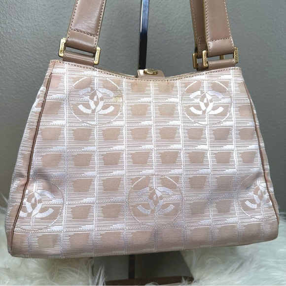 Chanel Travel Line CC Logo Handle Bag- Neutral Colors - Picture 1 of 16